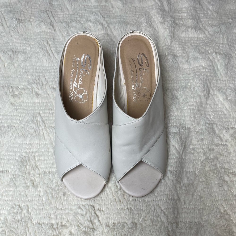 White heels.